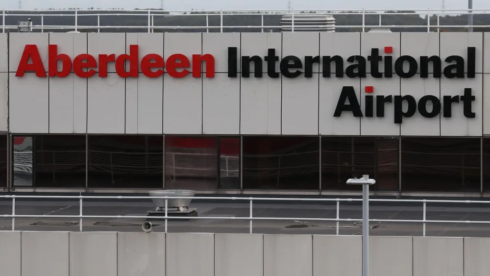 An exterior view of Aberdeen International Airport