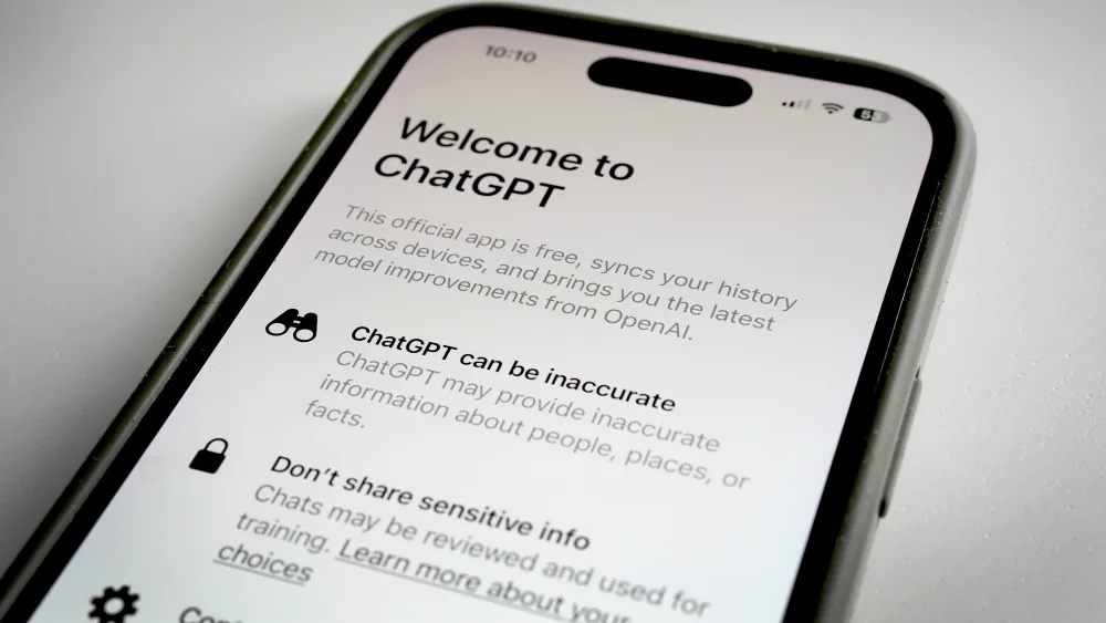 ChatGPT displays on a smartphone