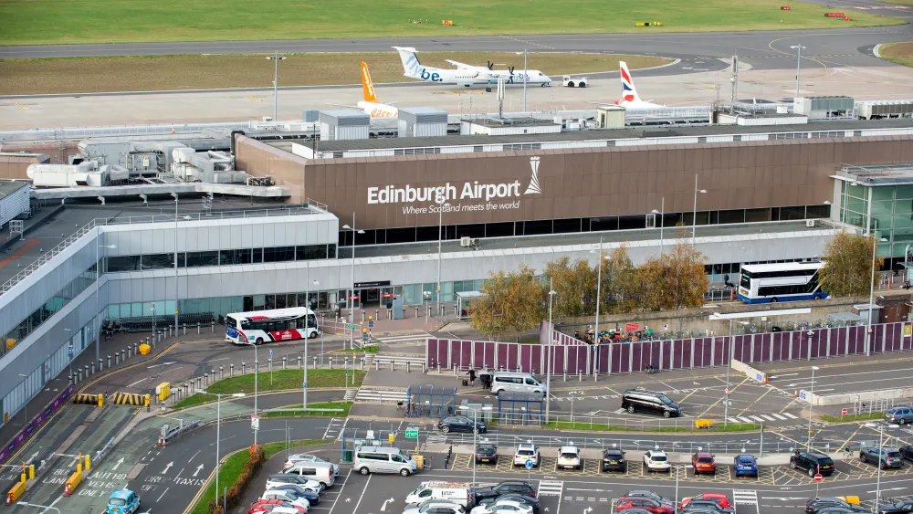 Edinburgh Airport from above