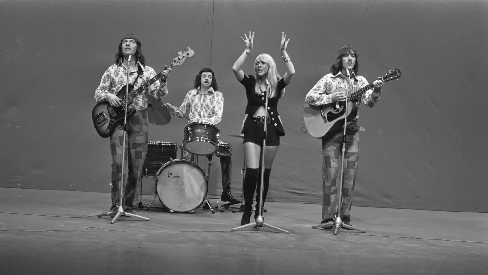 Neil Henderson, left, playing in his band Middle Of The Road