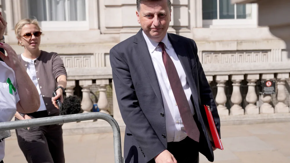 Scottish Secretary Douglas Alexander on Whitehall, central London, after attending a Cabinet meeting in Downing Street