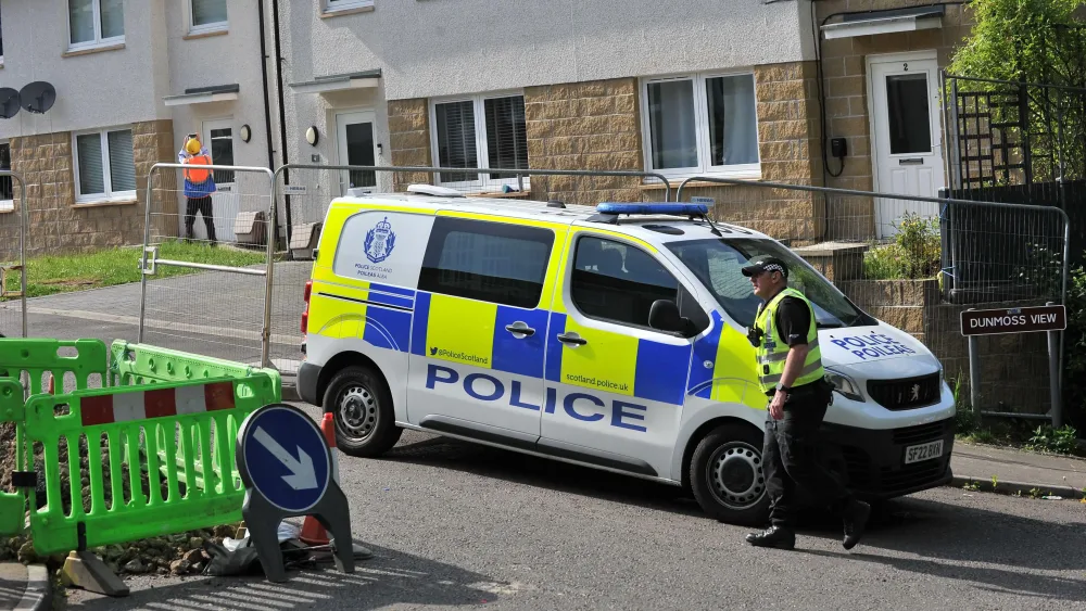 Police officers on a street