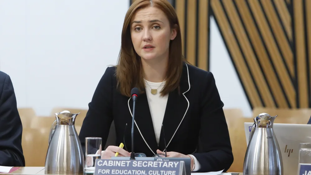 Education Secretary Mairi McAllan stressed she is ‘clear eyed’ about the need for change. (Andrew Cowan/Scottish Parliament/PA)