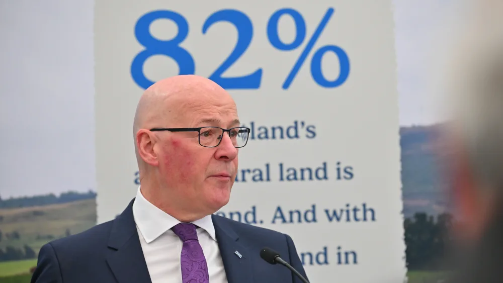John Swinney at the Royal Highland Show
