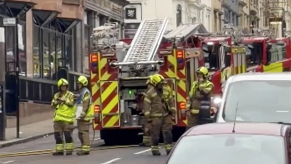 Glasgow pub fire