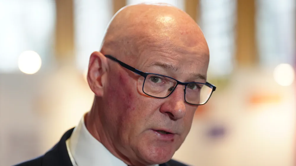 First Minister John Swinney said he did not think Elon Musk was ‘an actor in good faith on these questions’, (Jane Barlow/PA)
