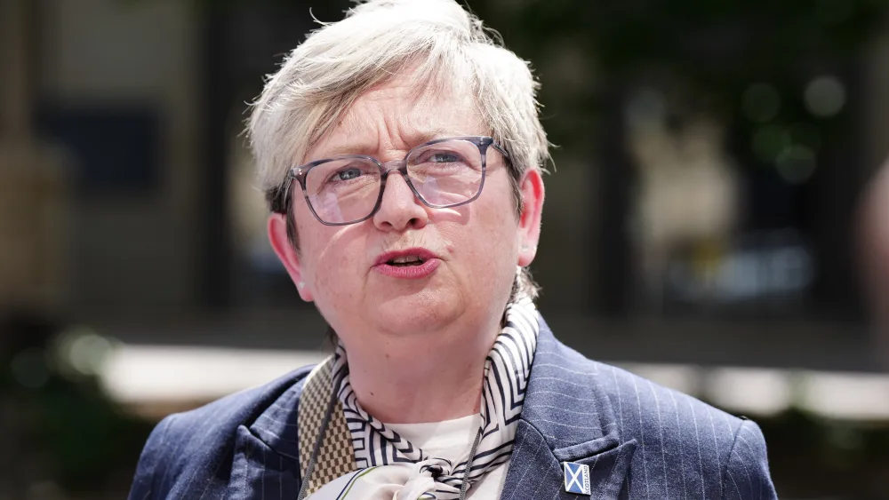 Former SNP MP Joanna Cherry KC speaks to journalists