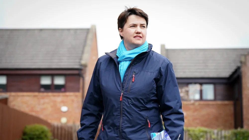 Ruth Davidson out on the campaign trail