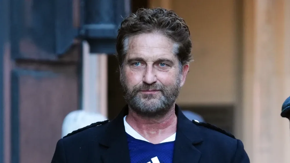 Gerard Butler arriving ahead of a Scottish Night in Boston Dinner and Gala Event at the Royale, Boston