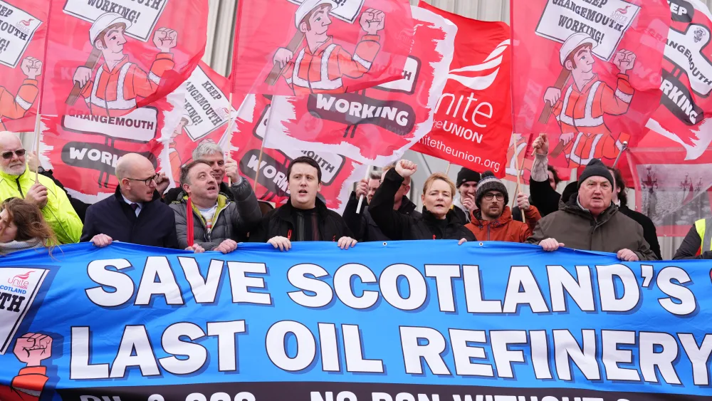 Grangemouth refinery protesters