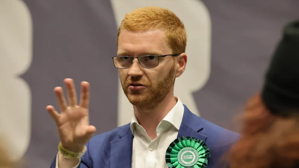 Ross Greer at the election declaration