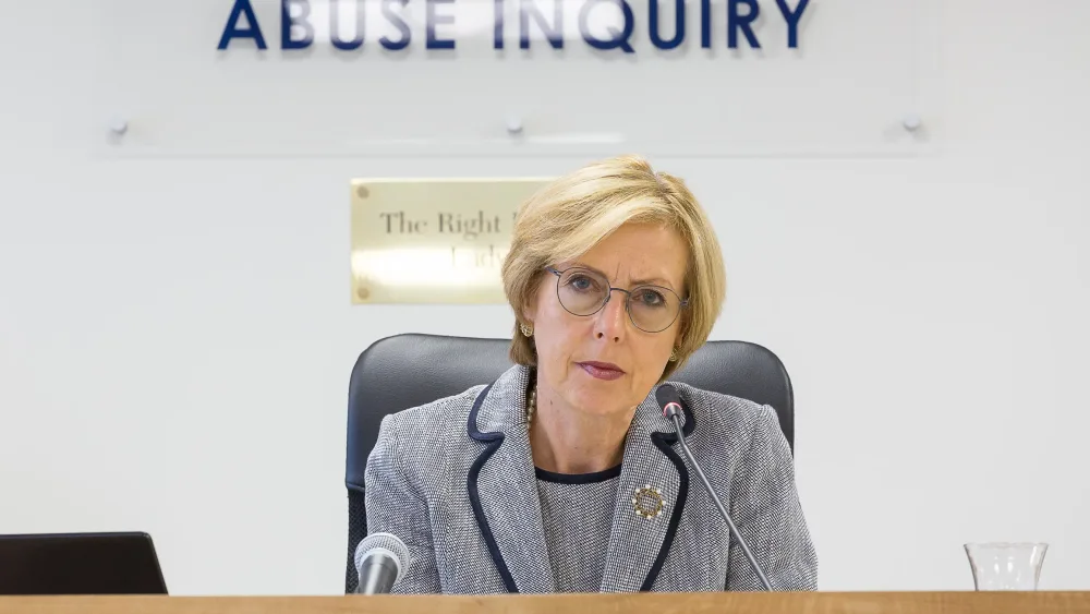 Lady Smith chairing the Scottish Child Abuse Inquiry