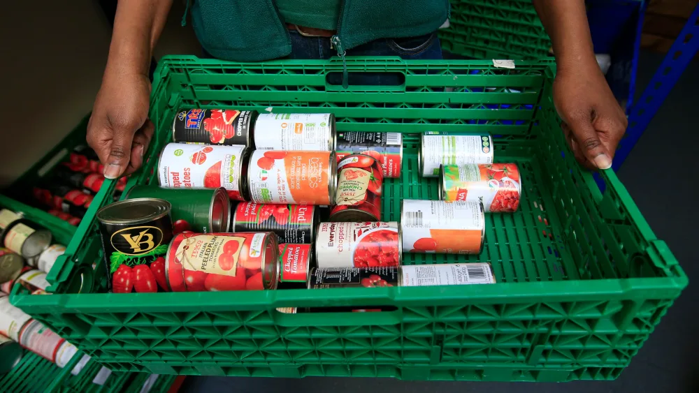 Food at a foodbank