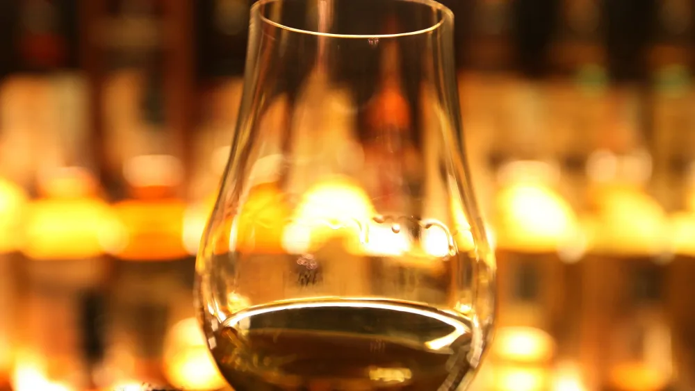 A glass of whisky
