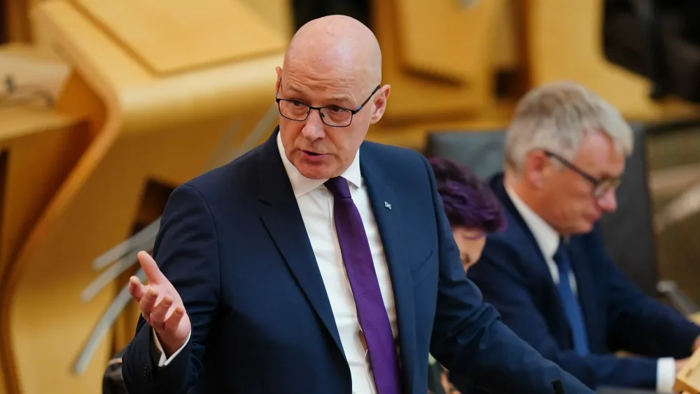 First Minister John Swinney has promised a ‘radical reshaping’ of Scotland’s public services as he announced his Programme for Government. (Jane Barlow/PA)