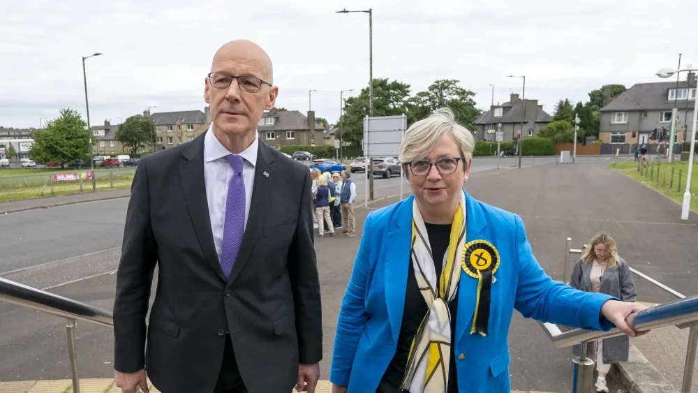 John Swinney and Joanna Cherry on the campaign trail