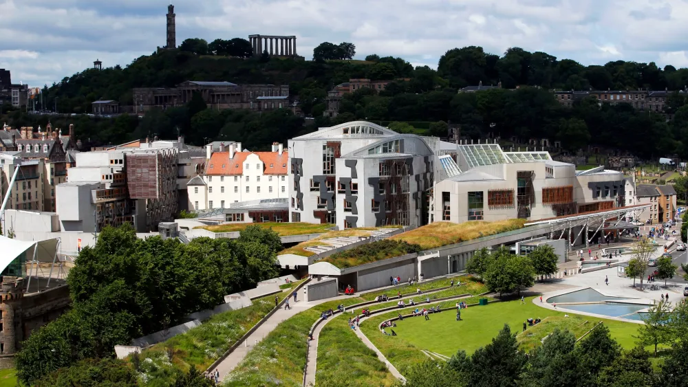 The Scottish Parliament in Holyrood, Edinburgh