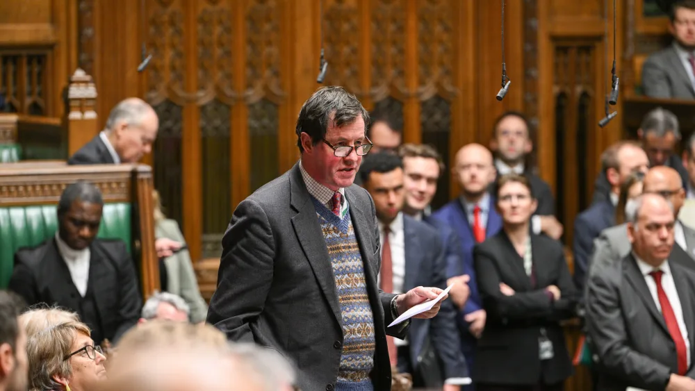 Angus MacDonald speaks during Prime Minister's Questions
