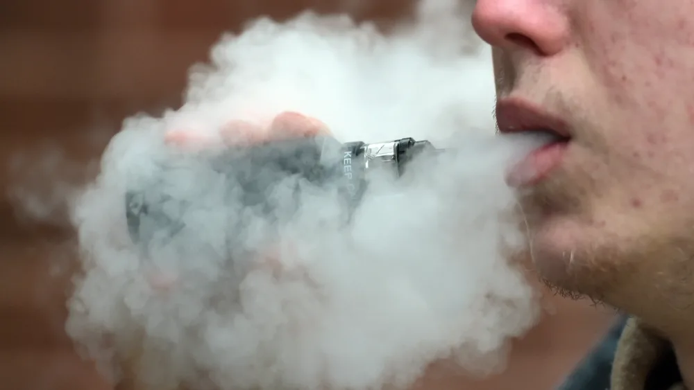 Man vaping