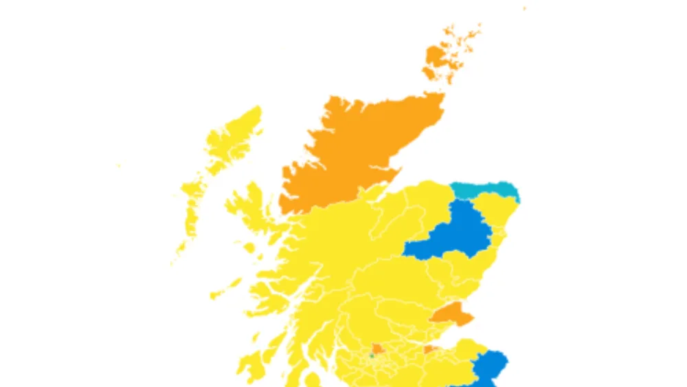 More in Common colour-coded map of Scotland ahead of Holyrood election