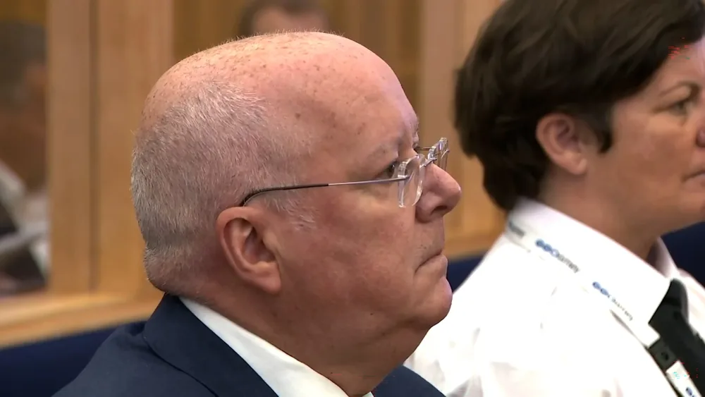 Peter Murrell appearing at the High Court in Edinburgh
