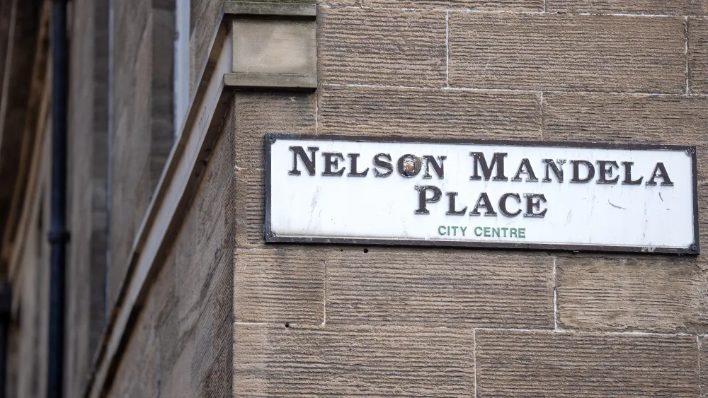 Nelson Mandela street sign 