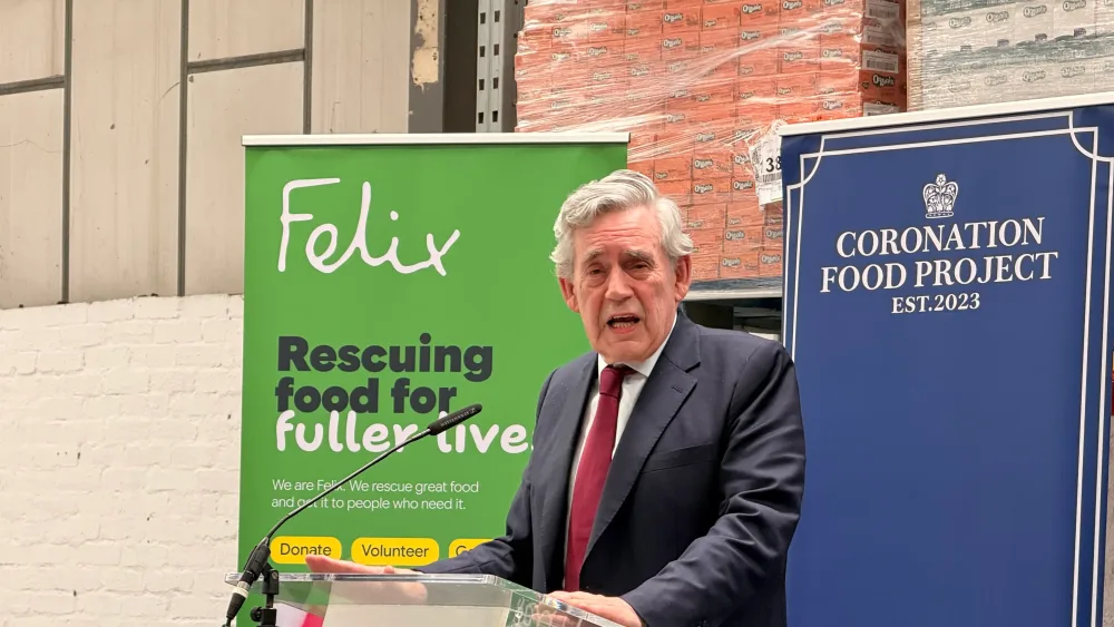 Gordon Brown at the Hub