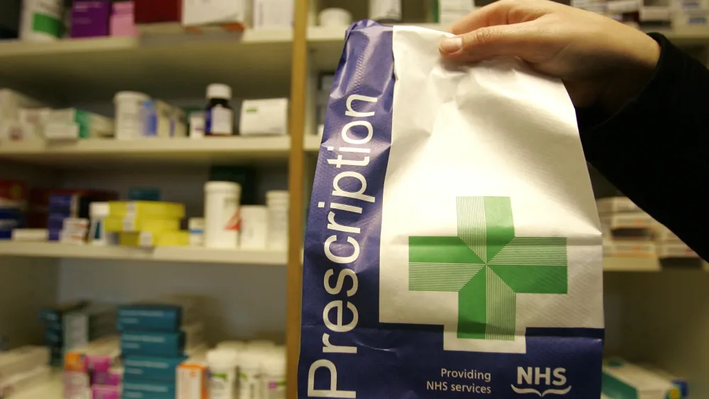 A drug prescription bag