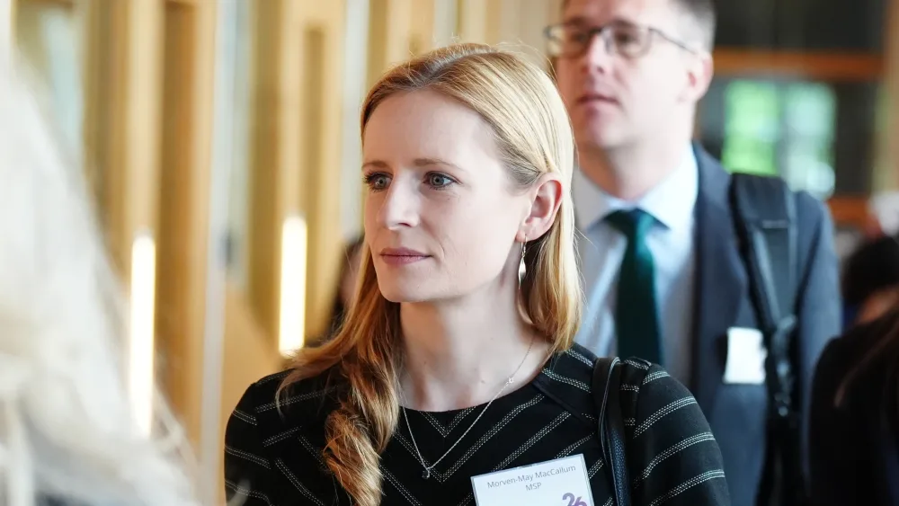 Morven May-MacCallum in a Holyrood corridor