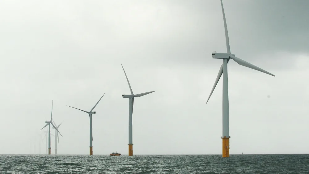 An offshore wind farm