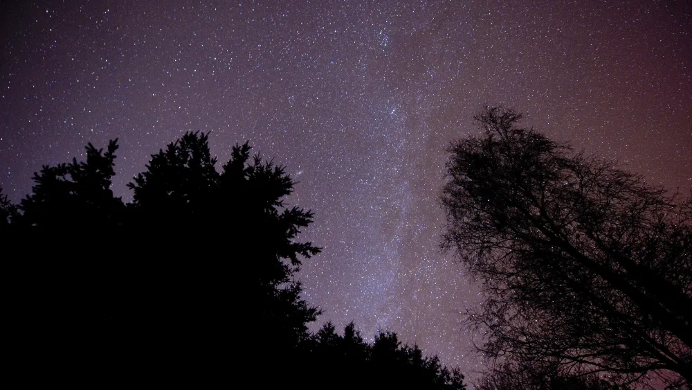 View of the milky Way at night