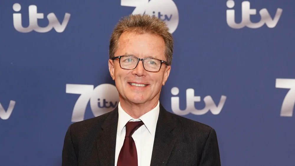 Nicky Campbell on the red carpet at the ITV 70th celebration