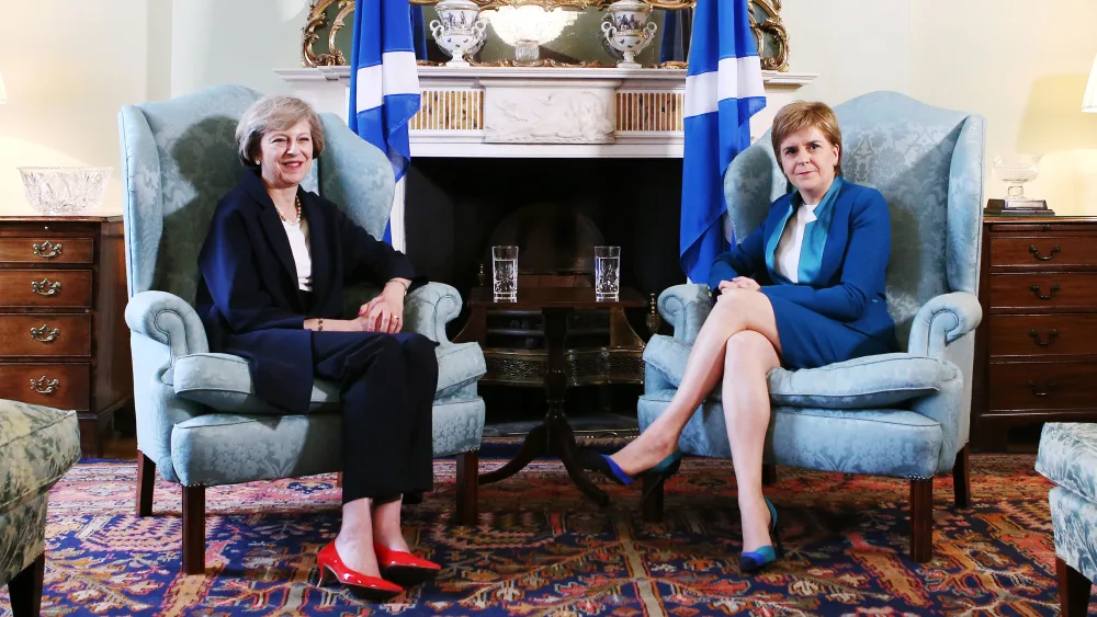 Nicola Sturgeon said she respected Theresa May most out of all the prime ministers she dealt with, as she took her role ‘seriously’. (Jane Andrew Milligan/PA)