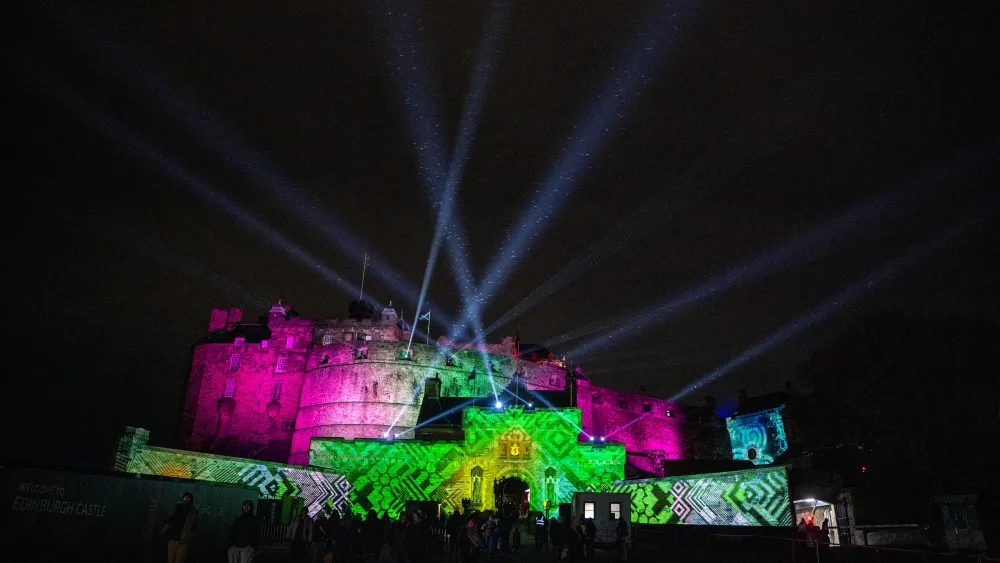 Castle of Light show at Edinburgh Castle