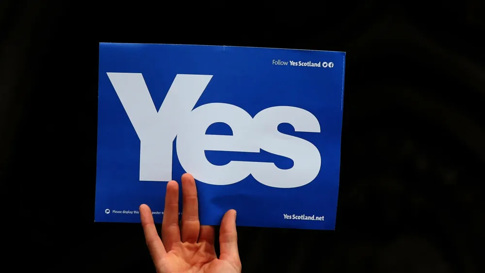 A Yes campaign poster