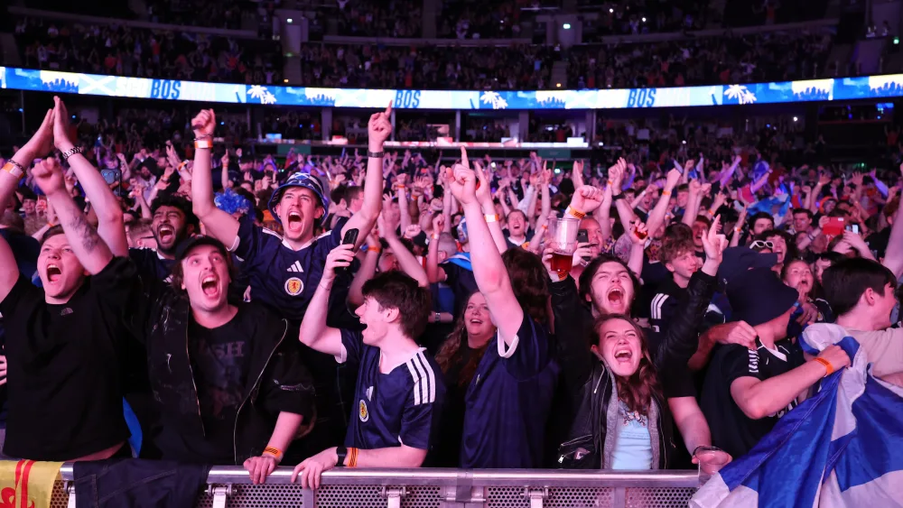 Scotland fans celebrated