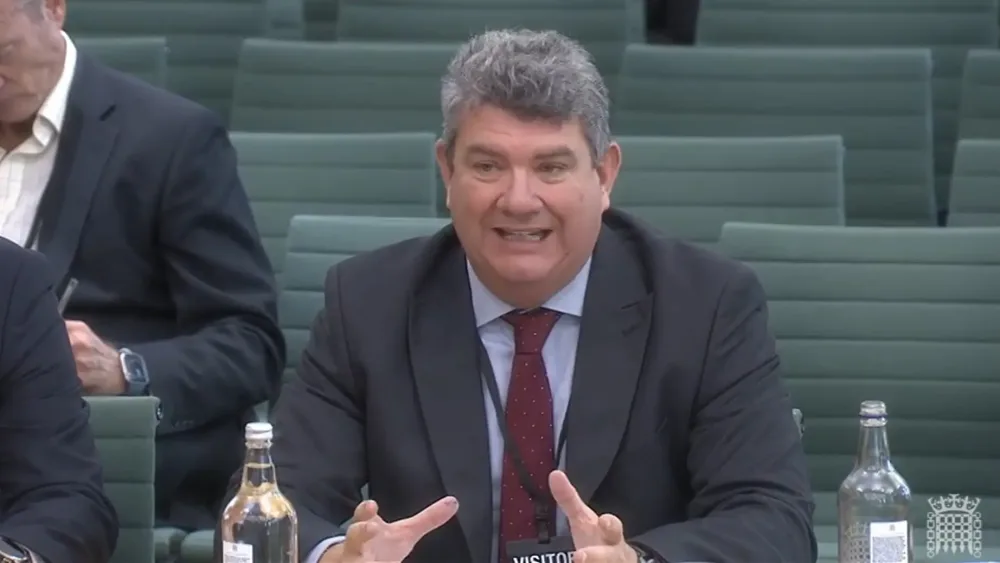 Nats chief executive Martin Rolfe appearing before the Transport Select Committee at the House of Commons