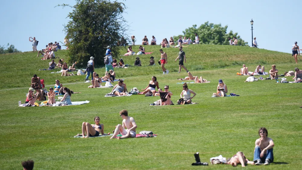 Primrose Hill, north London, on Monday
