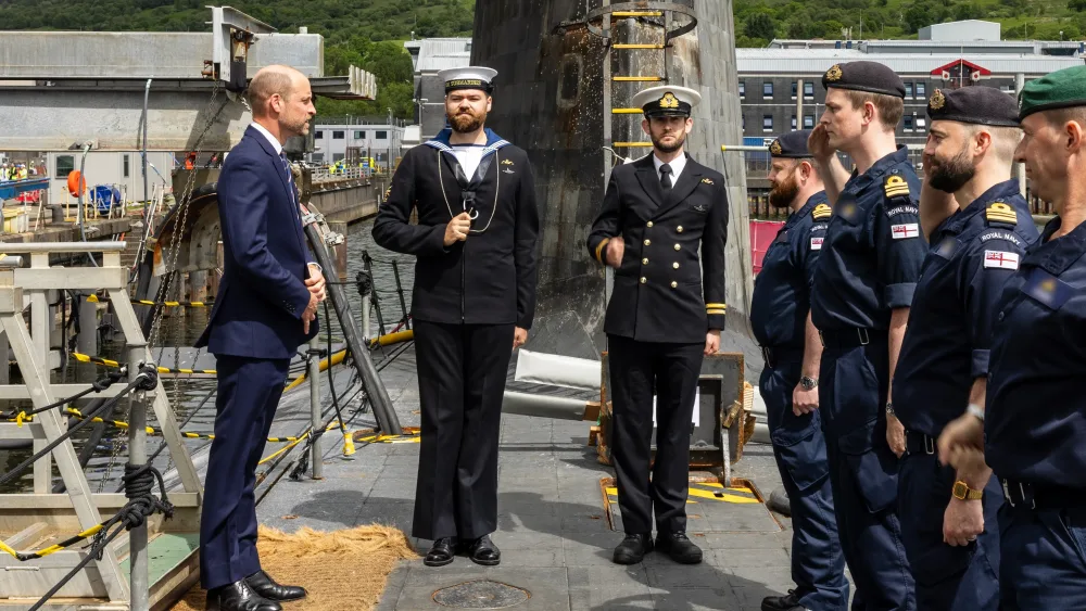 The Prince of Wales visits Faslane to Mark 125 years of the Submarine Service