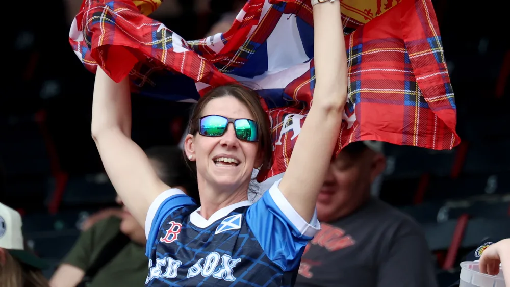 Scotland fans have fun