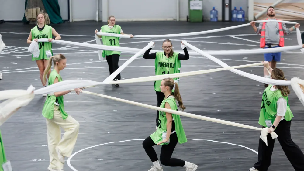Rehearsals for the Commonwealth Games opening ceremony