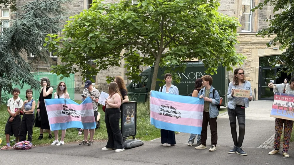 Resisting Transphobia protest