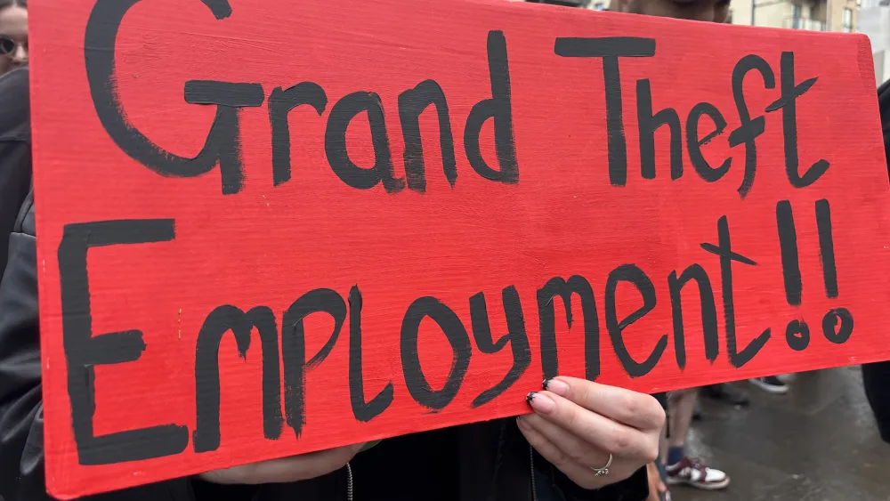Rockstar Games protest – Edinburgh