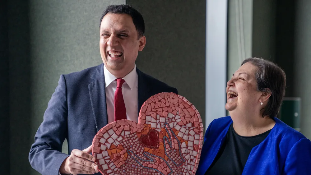 Anas Sarwar and Jackie Baillie