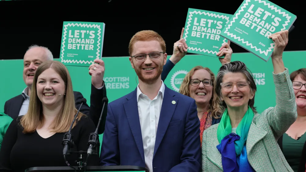Ross Greer and Gillian Mackay at Holyrood