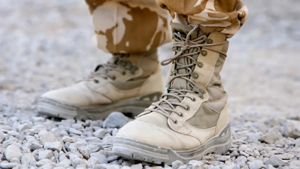 Soldiers’ boots