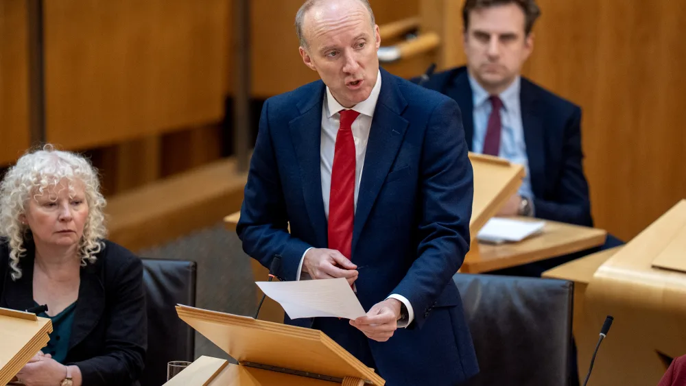 Scottish Labour leader Michael Marra pressed the issue during First Minister’s Questions at Holyrood. (Jane Barlow/PA)