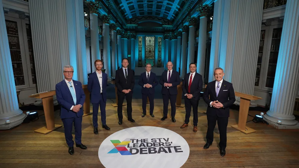 Scottish party leaders ahead of the STV debate