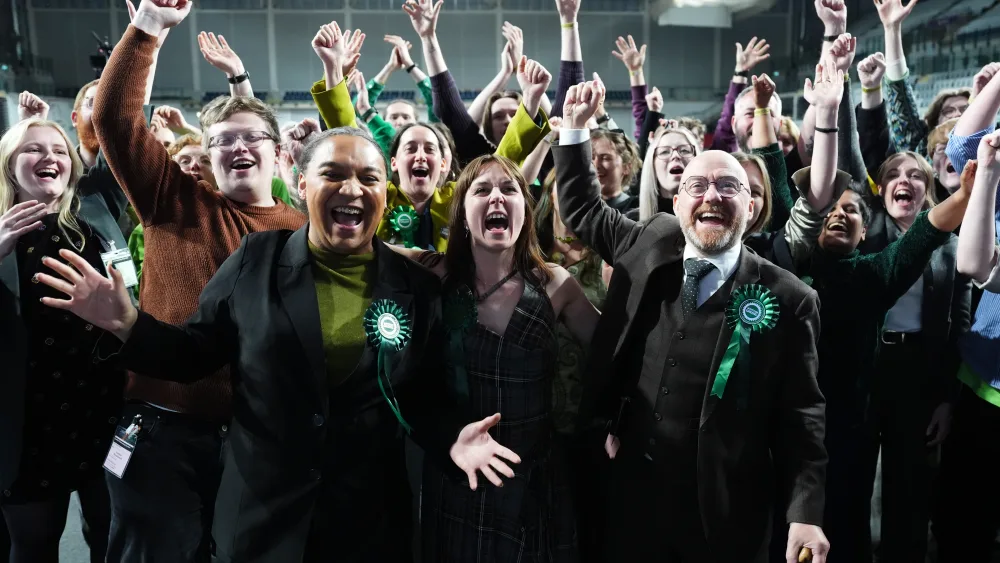 Greens celebrate victory