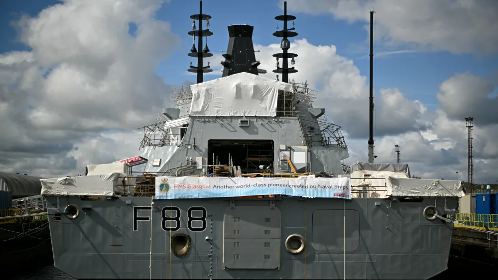 The stern of HMS Glasgow